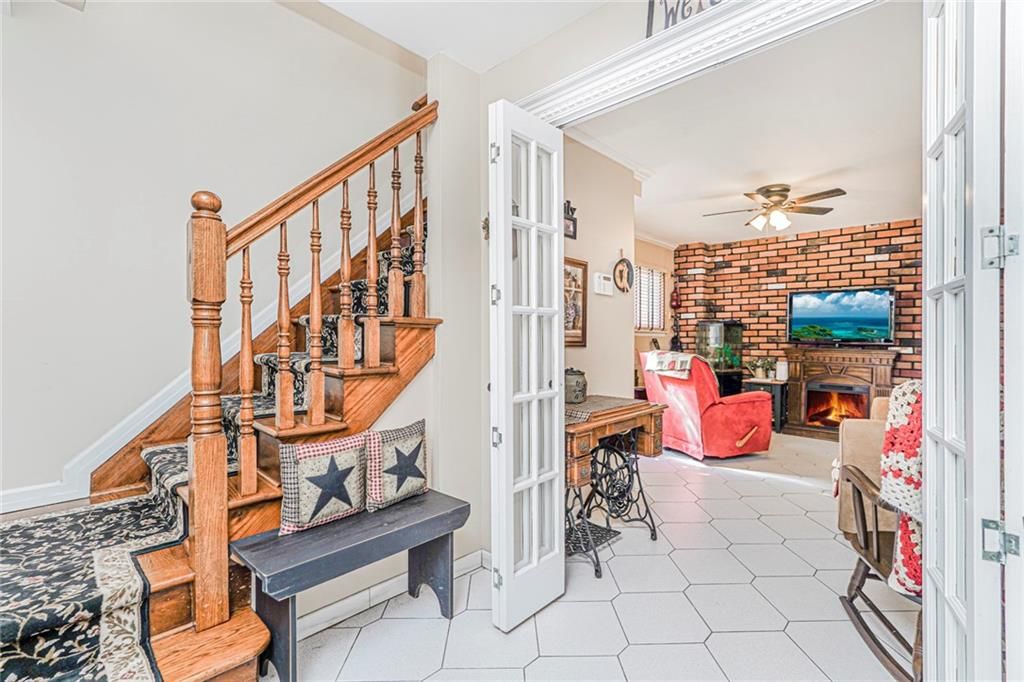 Fireplace, Interior, Stone Walls