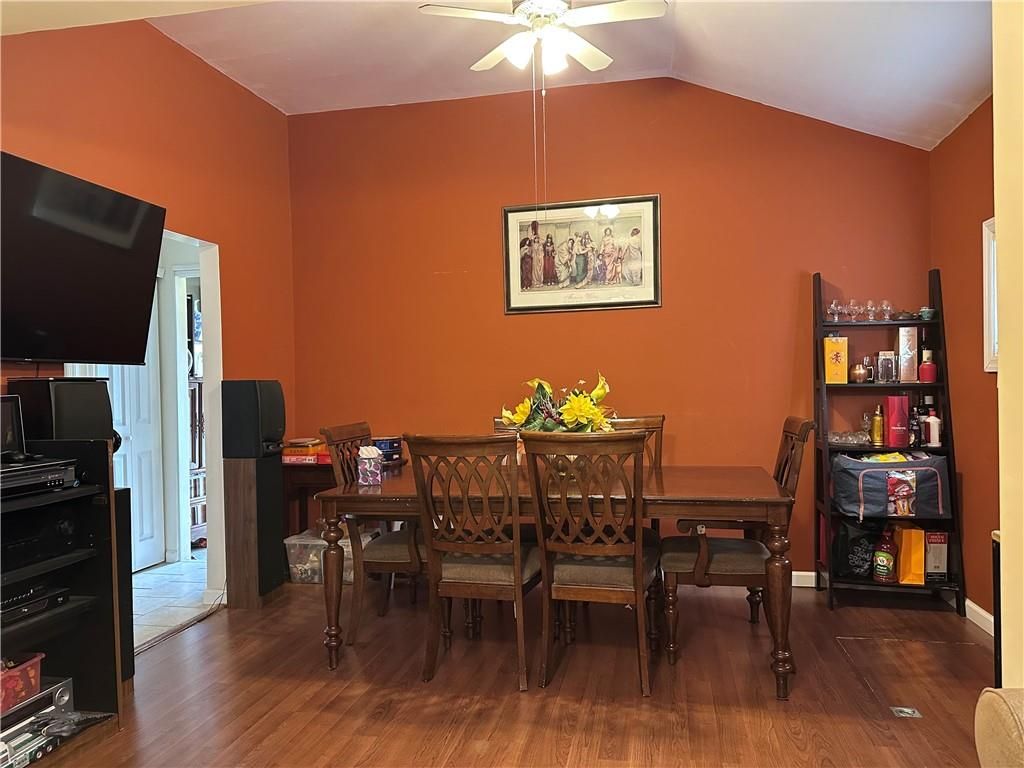 Dining room, Interior, Wood Texture Flooring