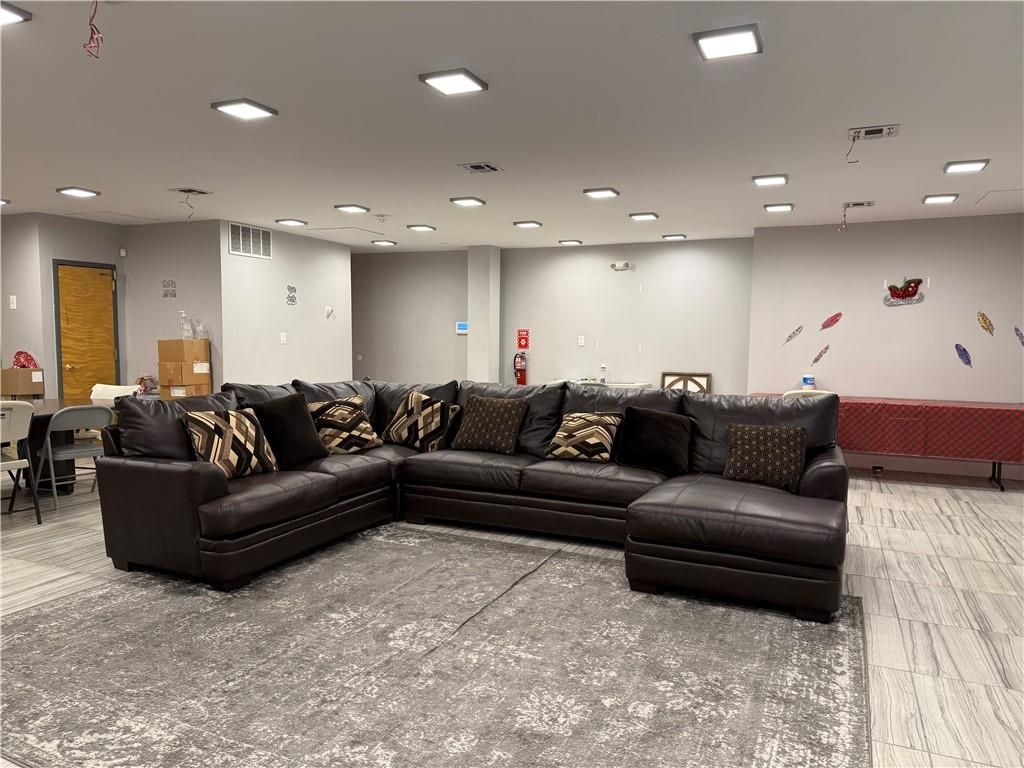 Interior, Living room, Recessed Lighting