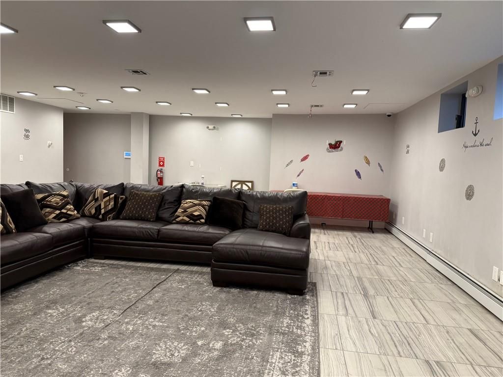 Interior, Living room, Recessed Lighting