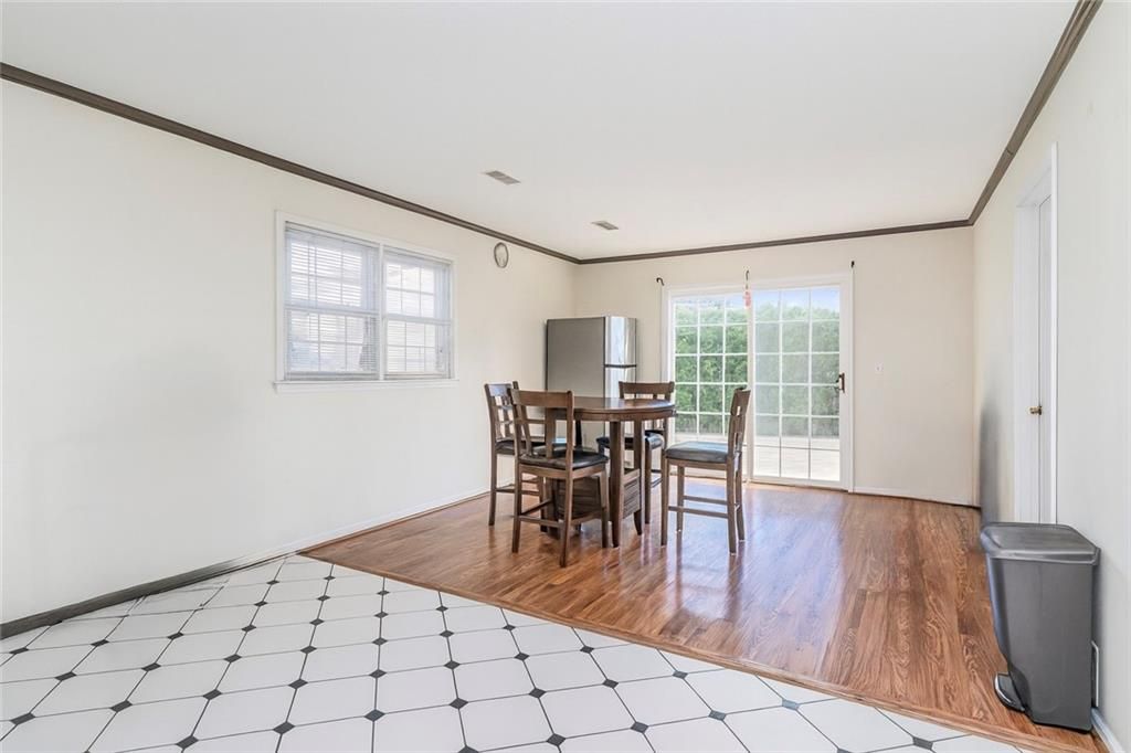 Dining room, Interior, Wood Texture Flooring