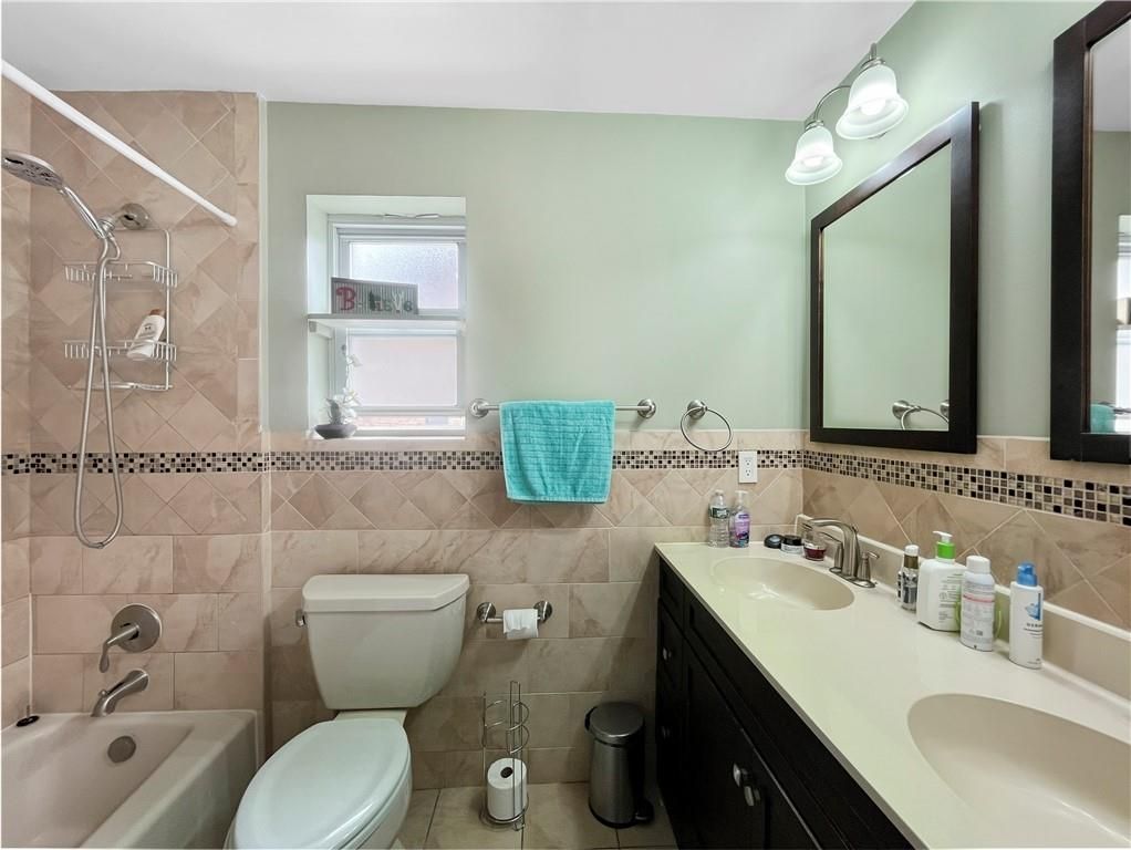 Bathroom, Dual Sink Vanities, Glass Shower, Interior