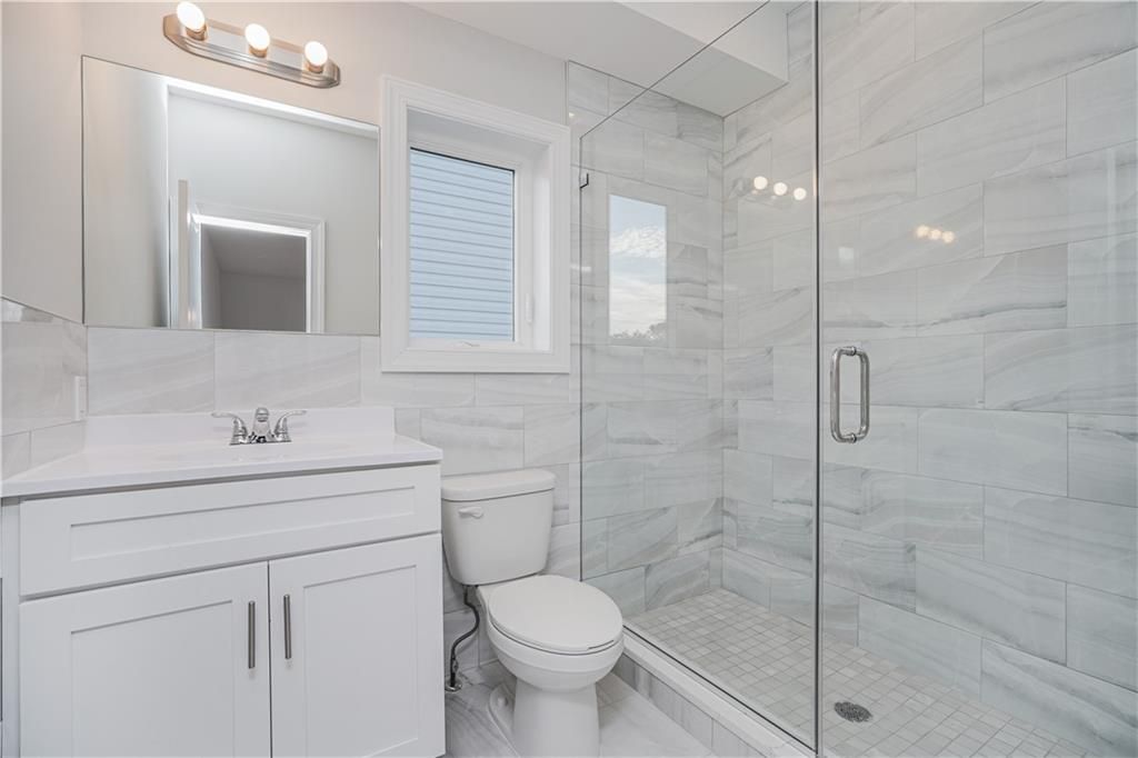 Bathroom, Glass Shower, Interior, Marble Walls