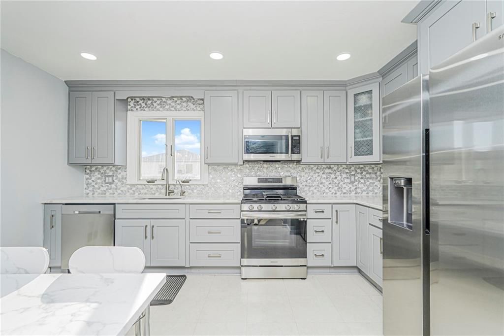 Interior, Kitchen, Recessed Lighting, Stainless Steel Appliances