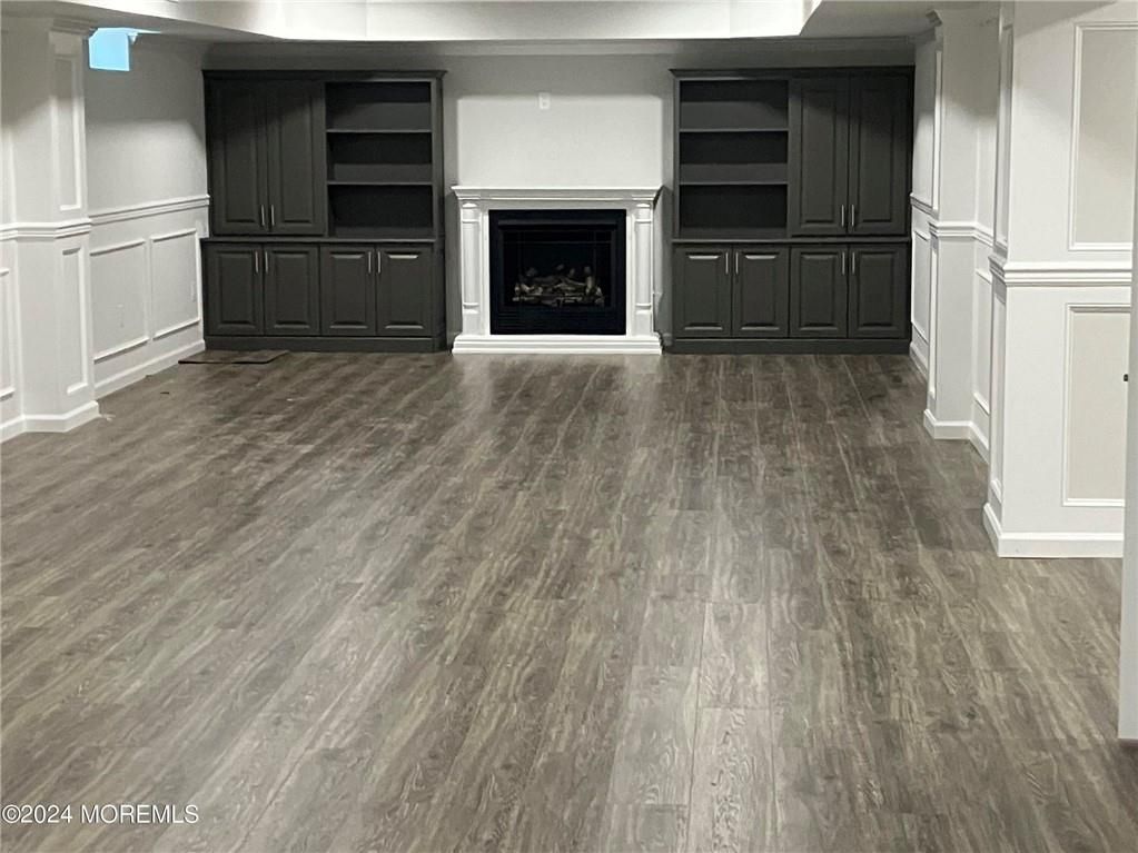 Empty room, Fireplace, Interior, Wood Texture Flooring