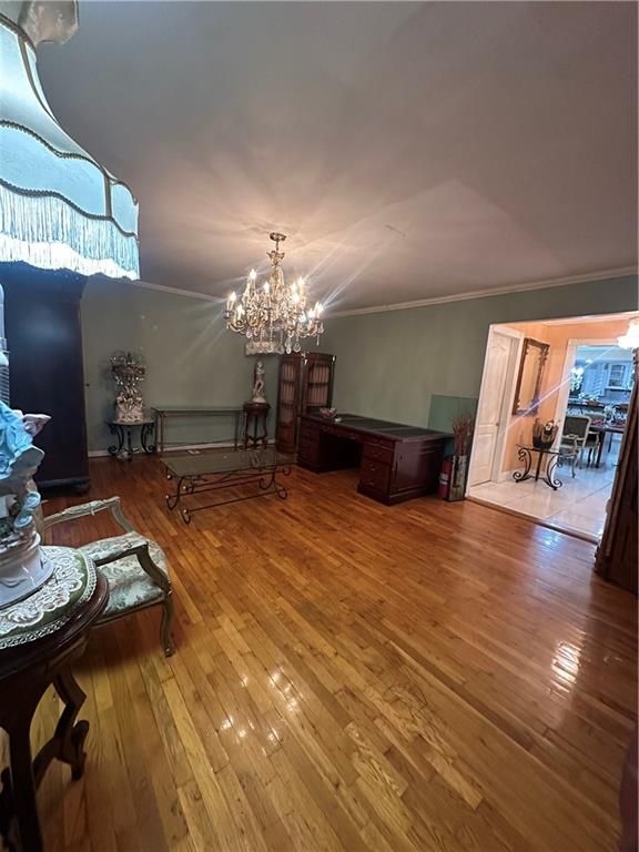 Chandelier, Interior, Wood Texture Flooring