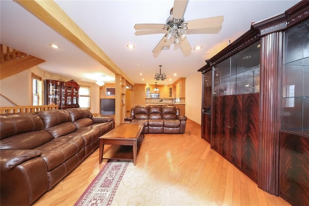 Chandelier, Interior, Kitchen, Living room, Recessed Lighting, Wood Texture Flooring