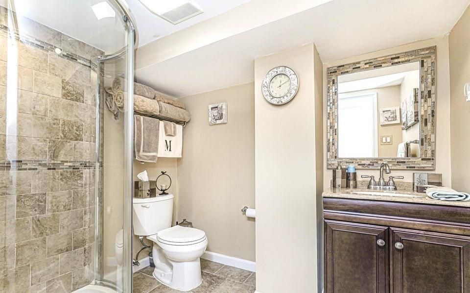 Bathroom, Glass Shower, Interior, Stone Walls