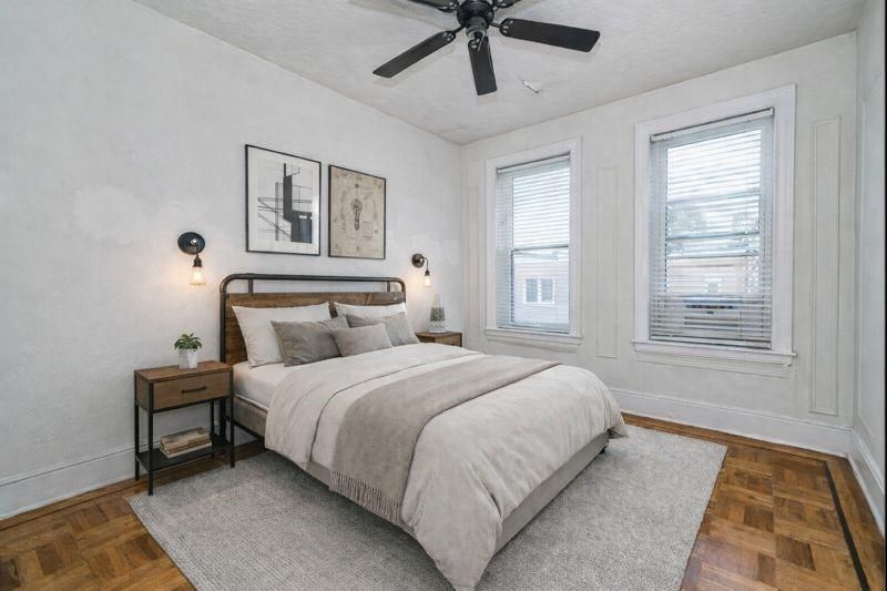 Bedroom, Interior, Wood Texture Flooring