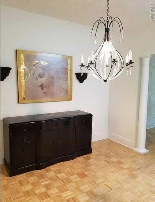 Chandelier, Interior, Wood Texture Flooring