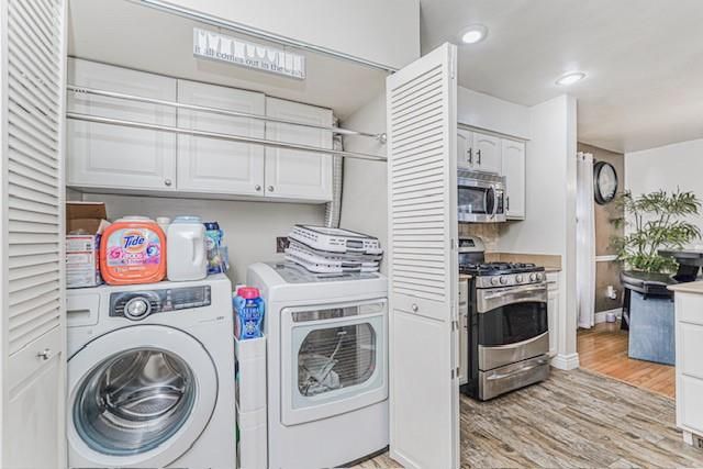 Interior, Recessed Lighting, Stainless Steel Appliances, Utility Closets, Washer, Wood Texture Flooring