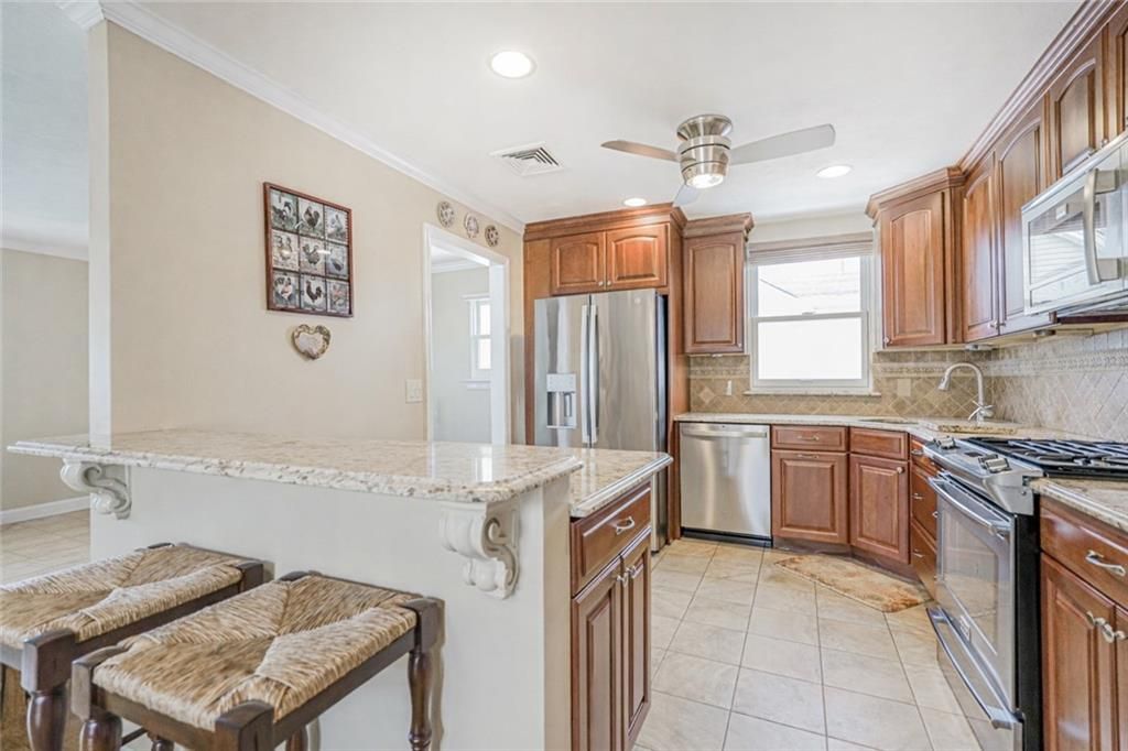 Interior, Kitchen, Recessed Lighting, Stainless Steel Appliances