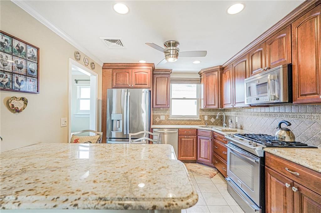 Interior, Kitchen, Recessed Lighting, Stainless Steel Appliances