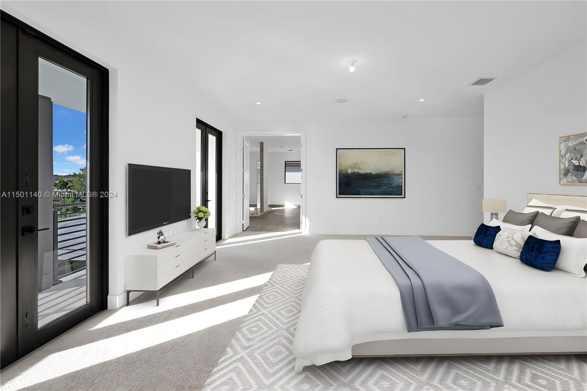 Bedroom, Interior, Recessed Lighting