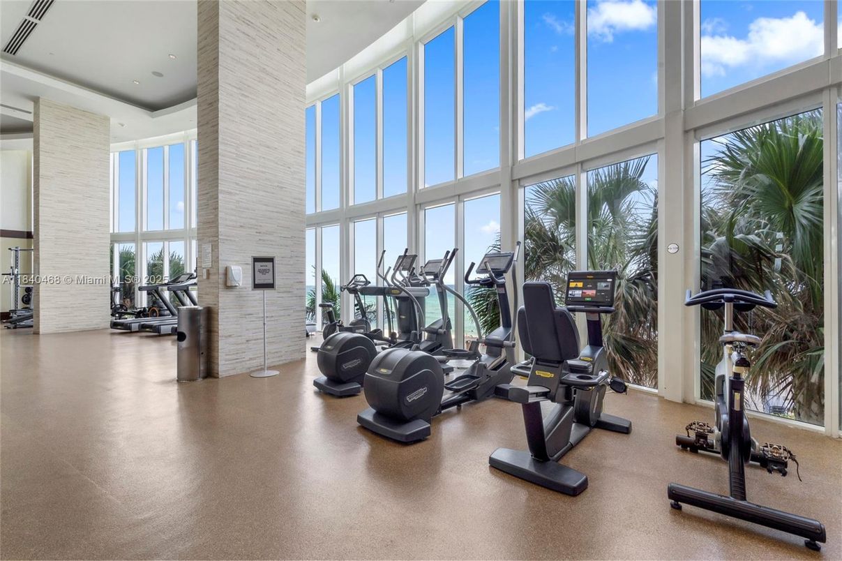 Fitness Equipment, Gym, Interior, Recessed Lighting