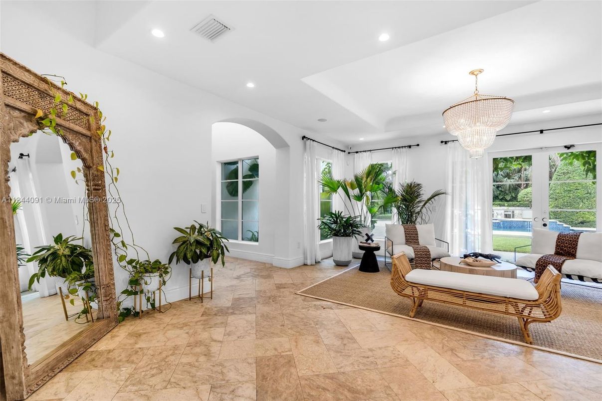 Chandelier, Interior, Living room, Recessed Lighting