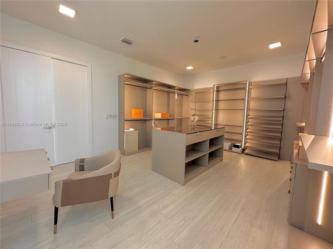 Interior, Recessed Lighting, Walk-in Closets, Wood Texture Flooring
