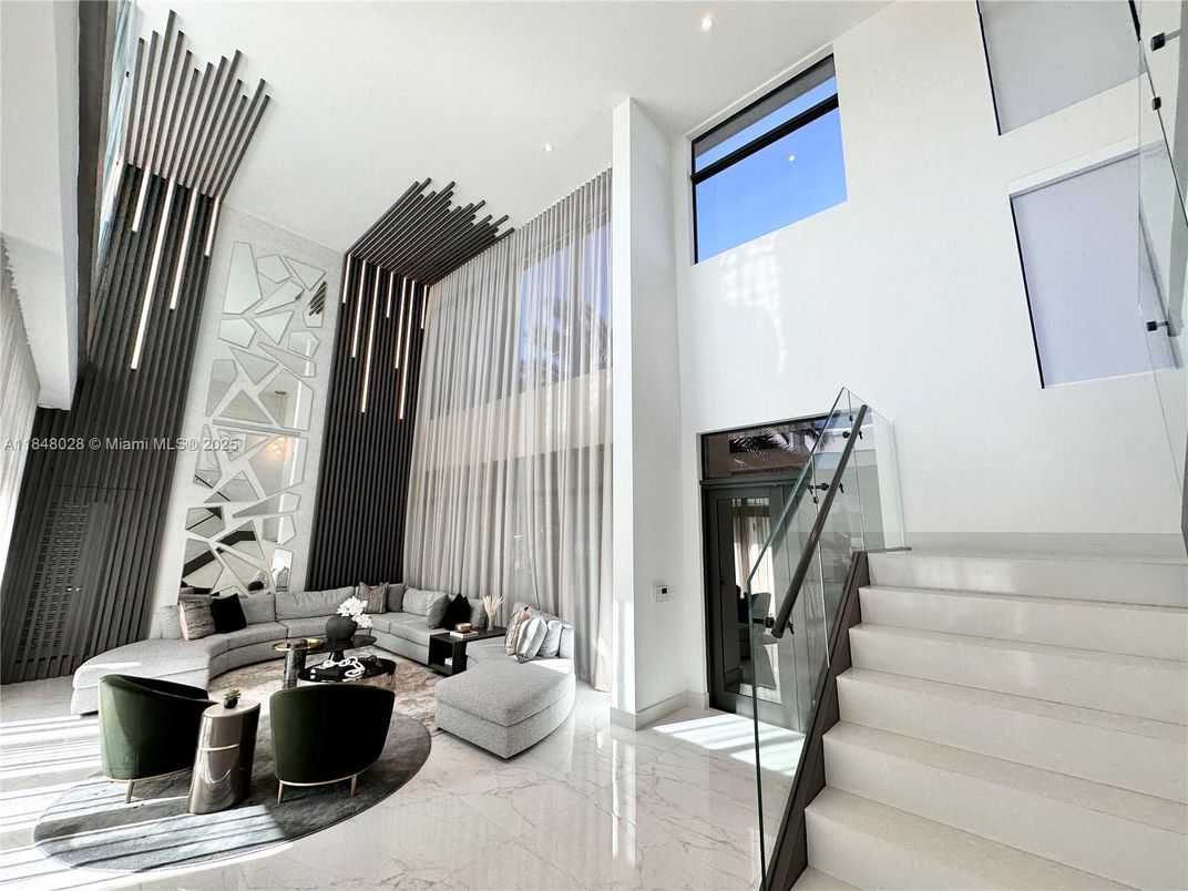 Interior, Living room, Marble, Recessed Lighting