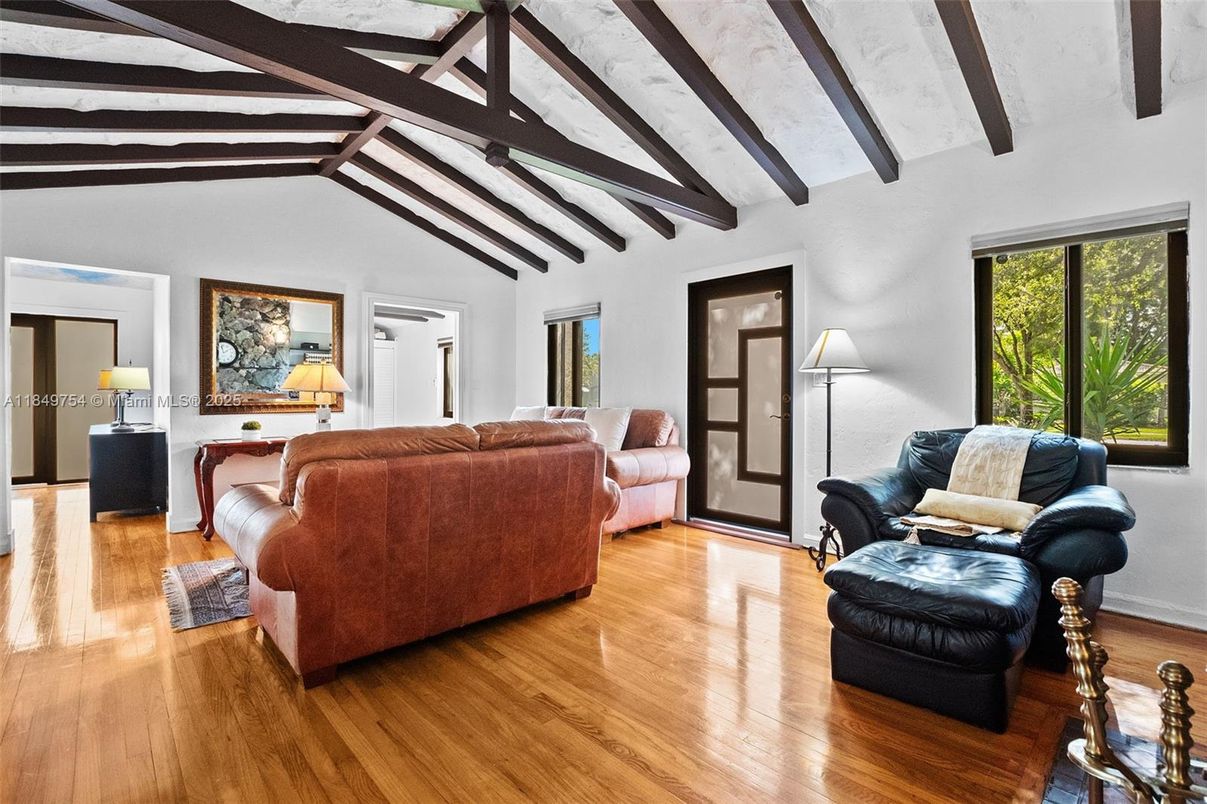 Interior, Living room, Wooden Beams, Wood Texture Flooring