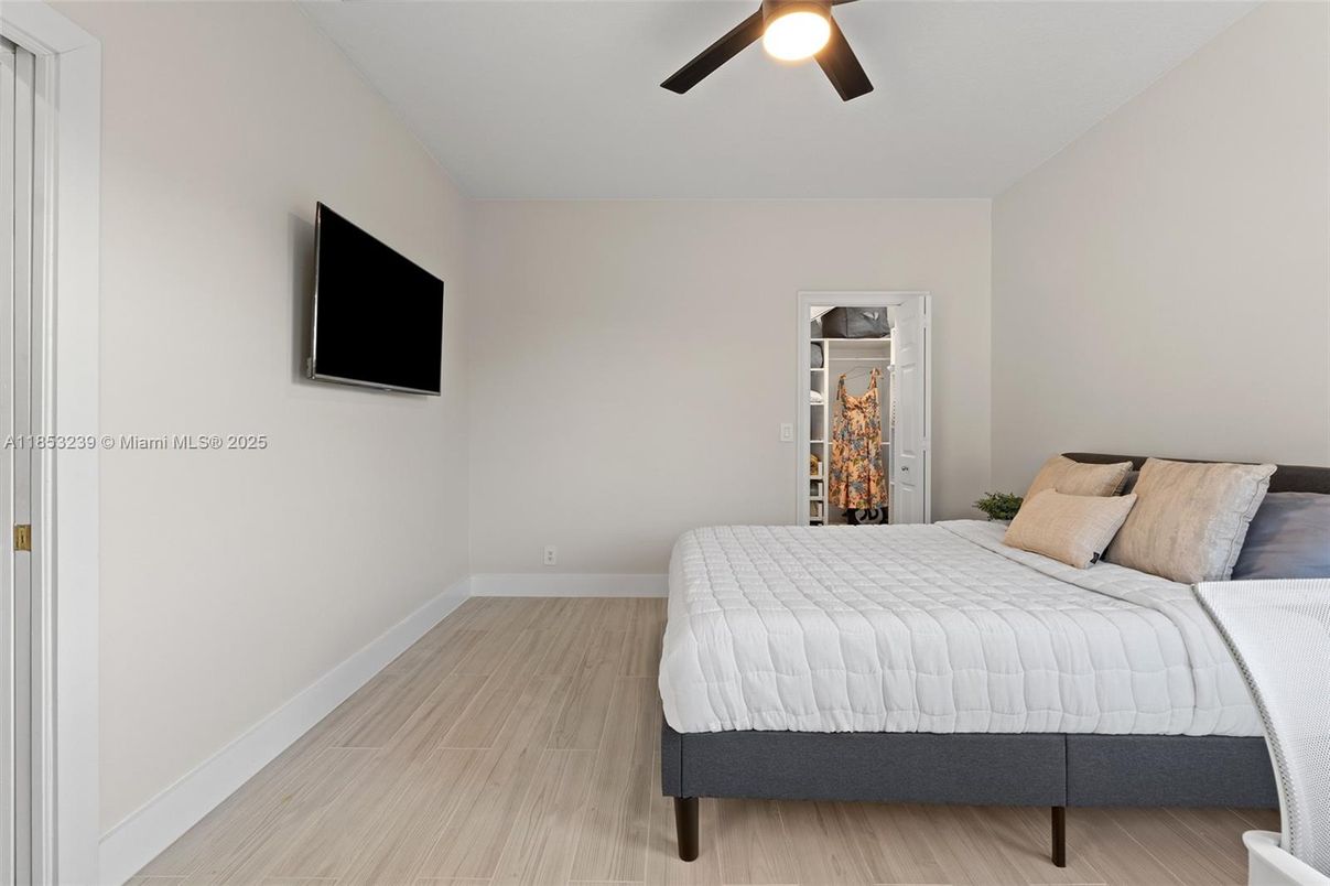 Bedroom, Interior, Wood Texture Flooring