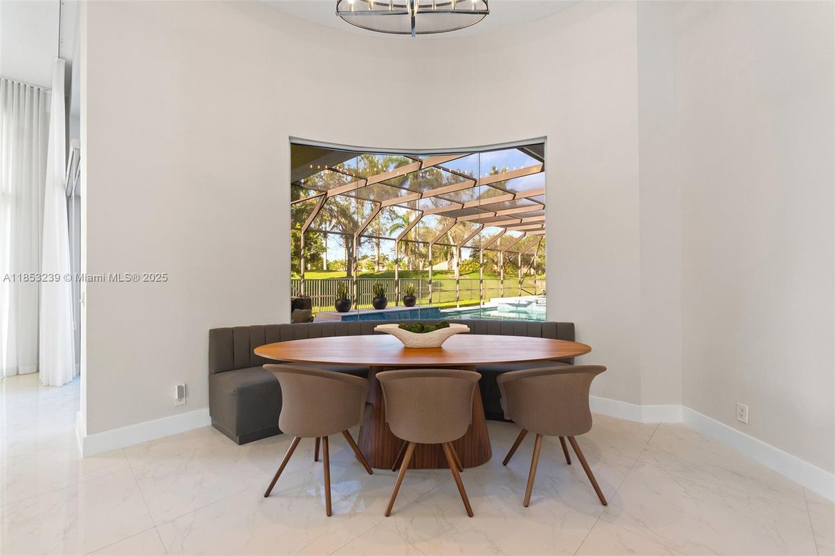Dining room, Interior, Marble