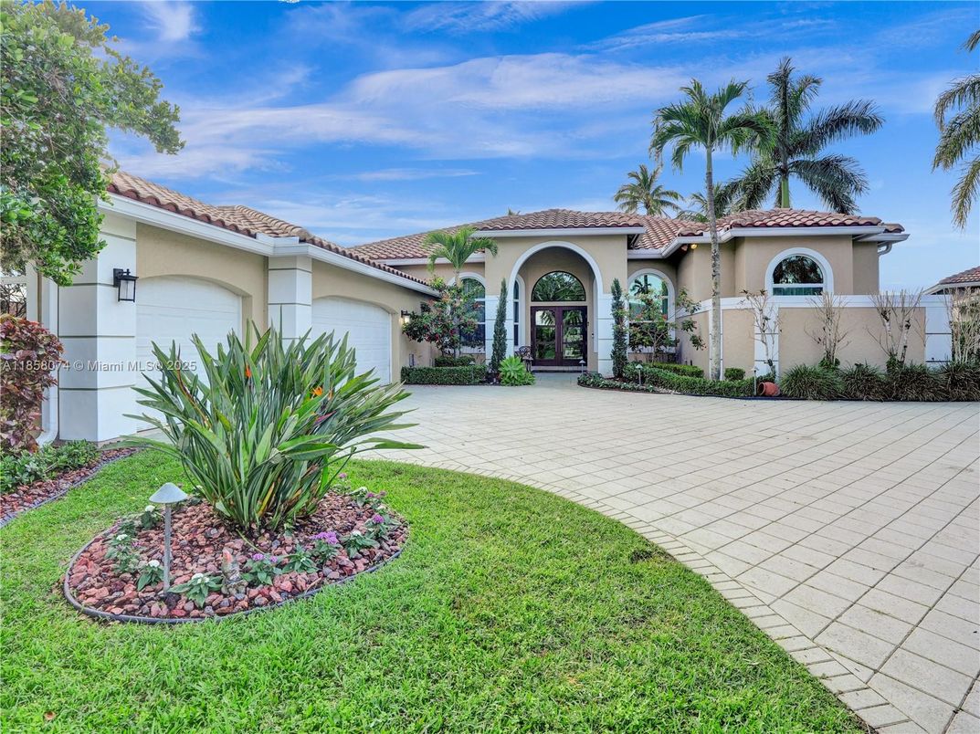 Attached, Backyard, Exterior, Facade, Mediterranean