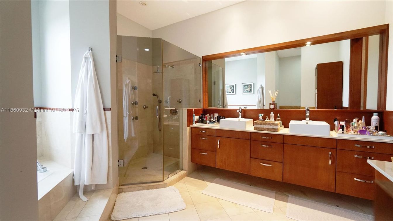 Bathroom, Dual Sink Vanities, Glass Shower, Interior