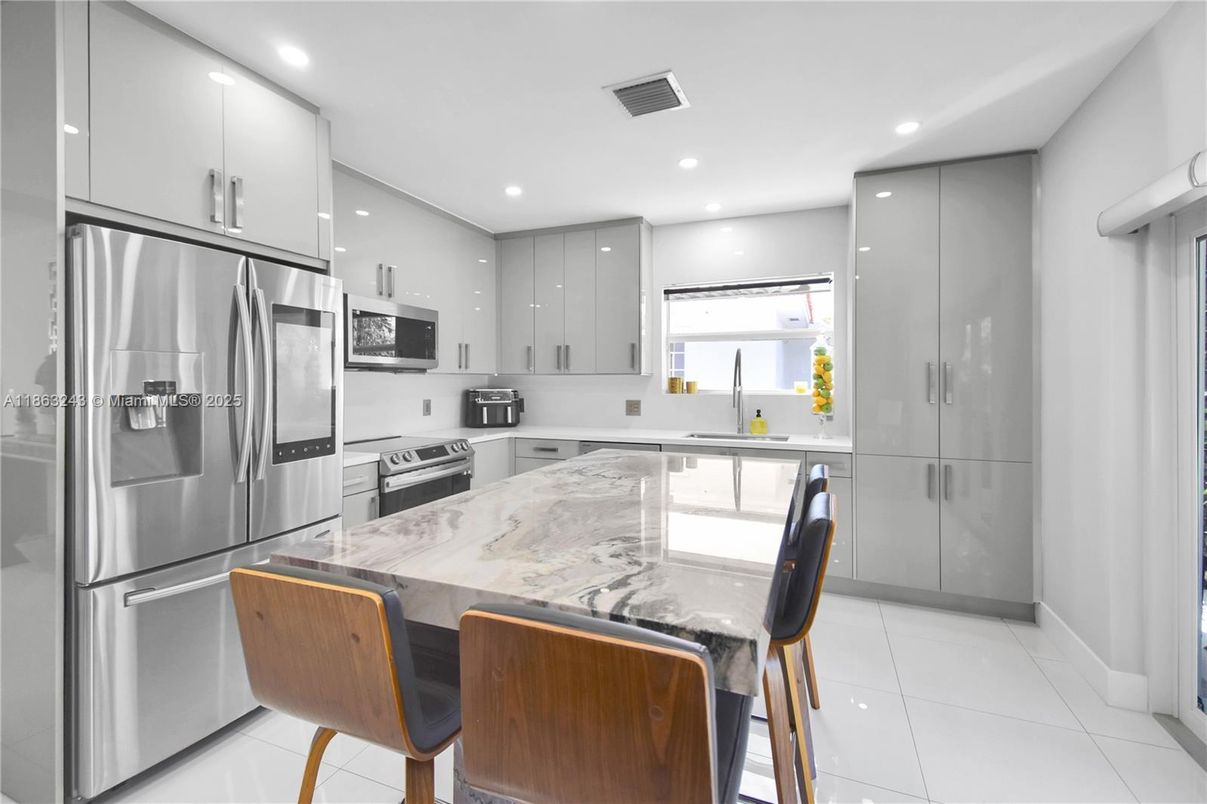 Interior, Kitchen, Recessed Lighting, Stainless Steel Appliances