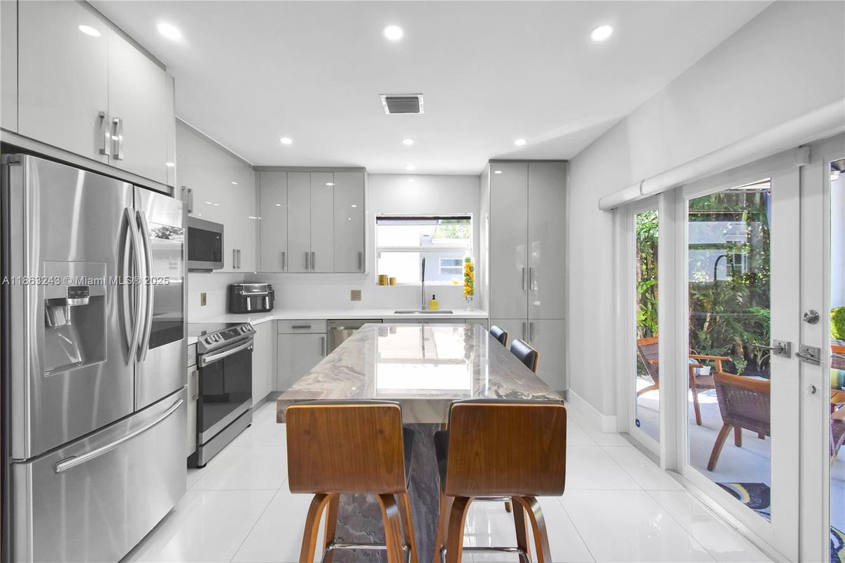 Interior, Kitchen, Recessed Lighting, Stainless Steel Appliances