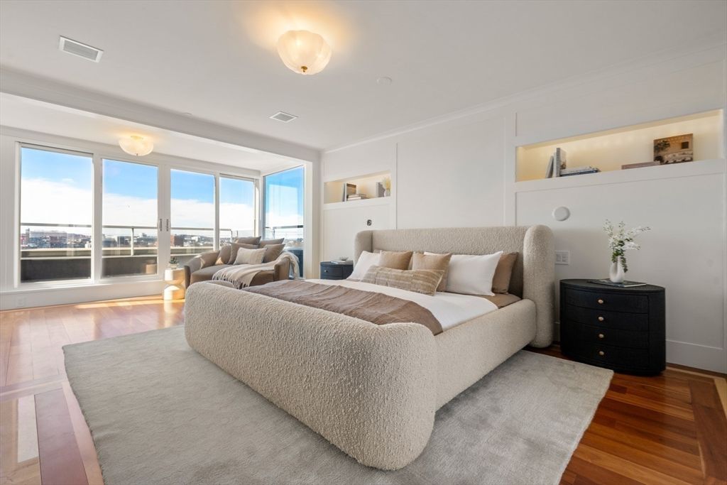Bedroom, Interior, Wood Texture Flooring