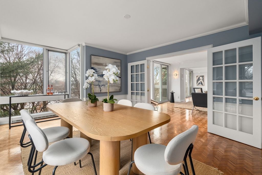 Dining room, Interior, Wood Texture Flooring