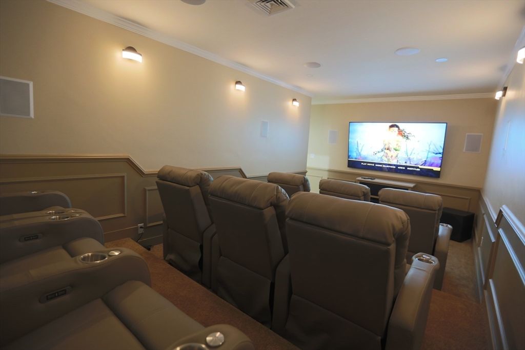 Home Theatre Room, Interior, Projection Screen, Recessed Lighting, Theatre Room