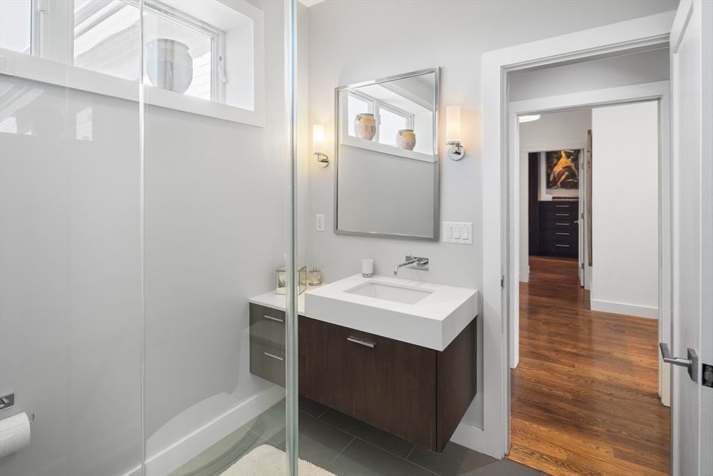 Bathroom, Interior, Wood Texture Flooring