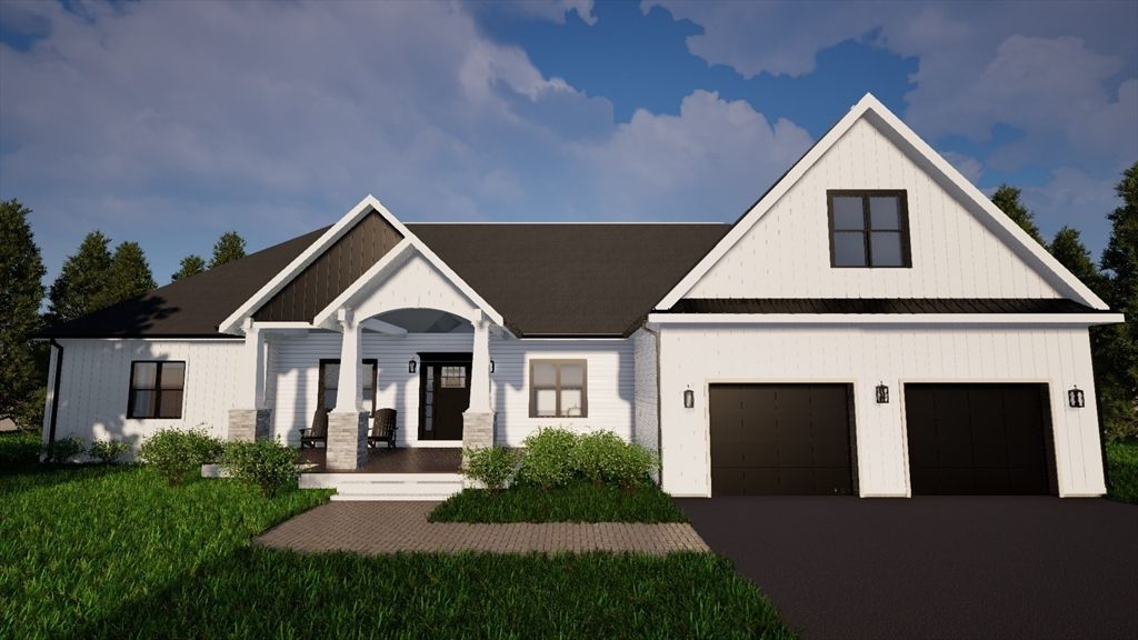 Attached, Exterior, Facade, Farmhouse