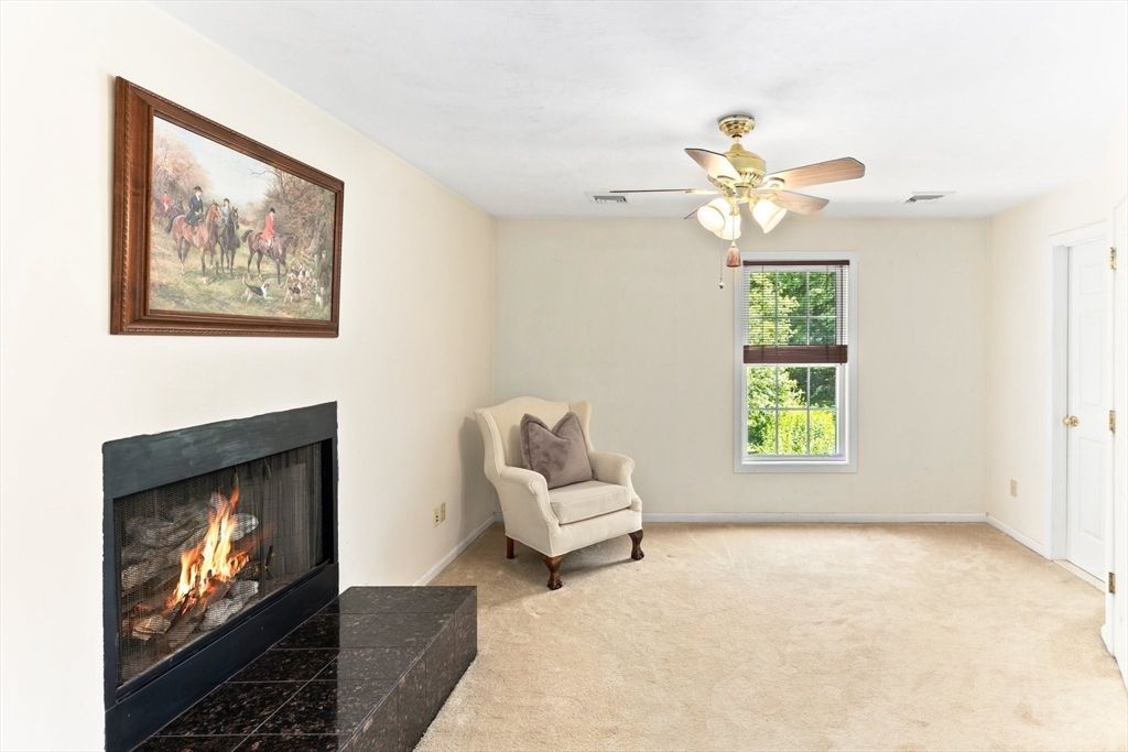 Empty room, Fireplace, Interior