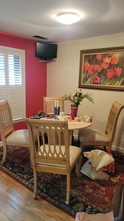Dining room, Interior, Wood Texture Flooring