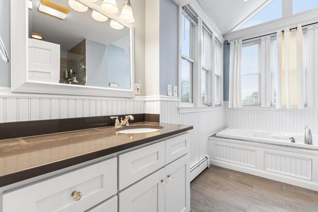 Bathroom, Interior, Wood Texture Flooring