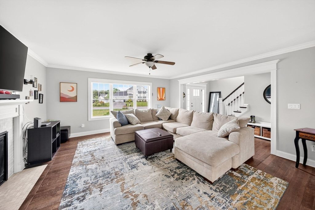 Fireplace, Interior, Living room, Wood Texture Flooring