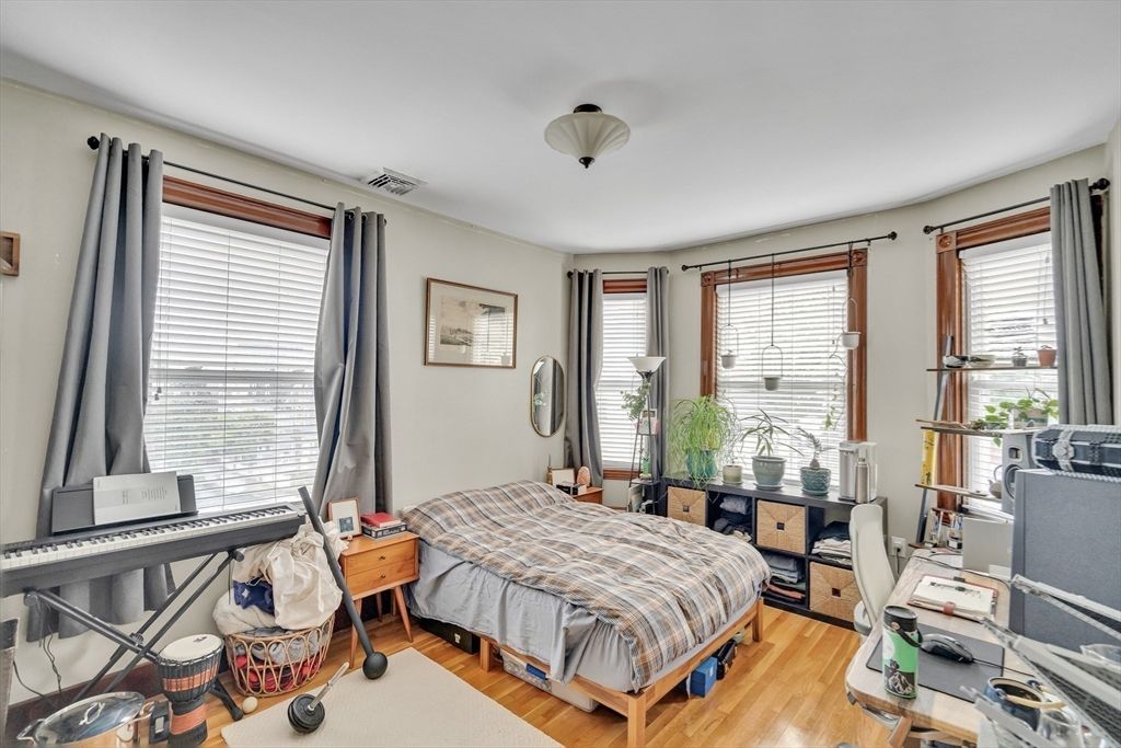 Bedroom, Interior, Wood Texture Flooring