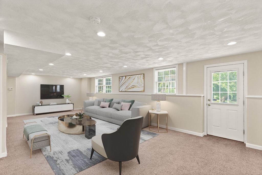 Interior, Living room, Recessed Lighting
