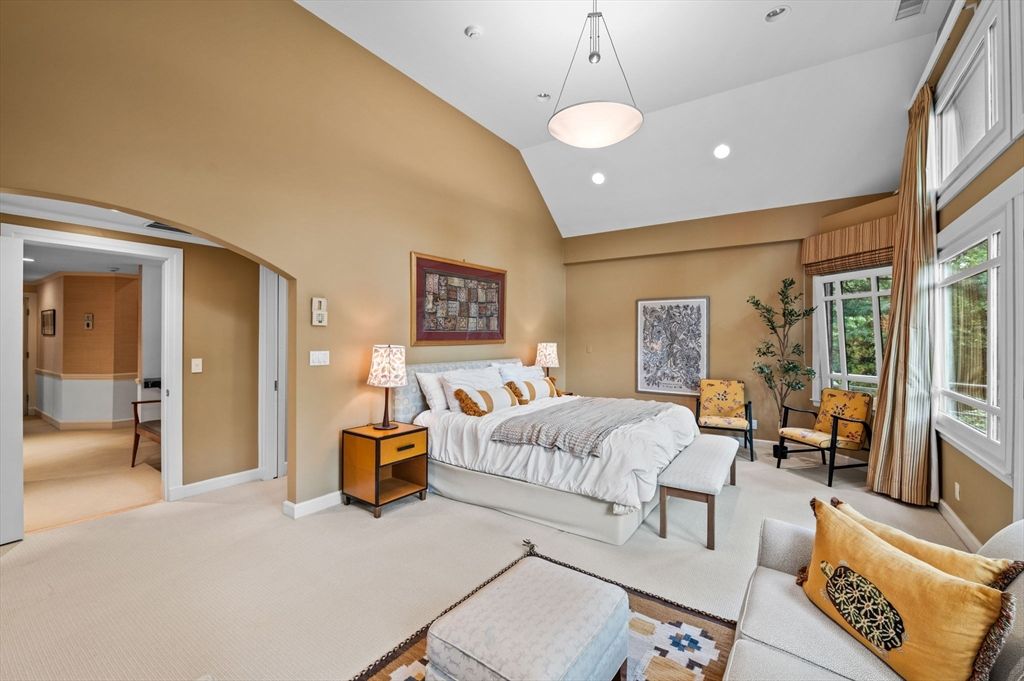 Bedroom, Interior, Pendant Lights, Recessed Lighting