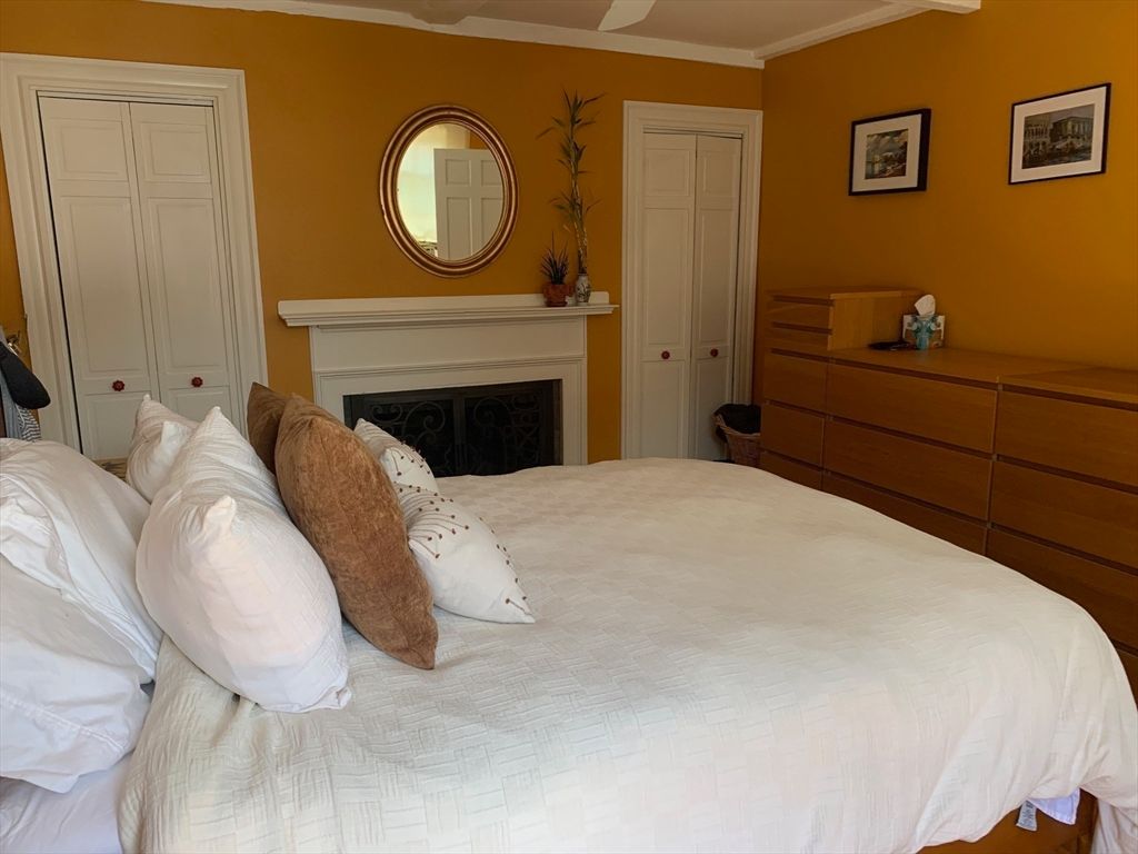 Bedroom, Fireplace, Interior