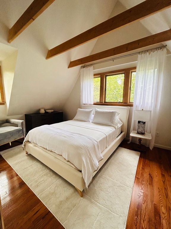 Bedroom, Interior, Wooden Beams, Wood Texture Flooring