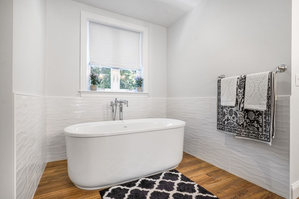 Bathroom, Free Standing Baths, Interior, Wood Texture Flooring