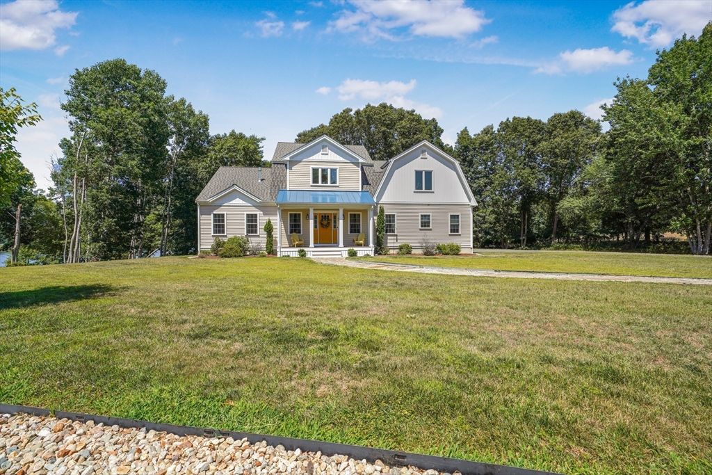 Attached, Backyard, Exterior, Facade, Farmhouse