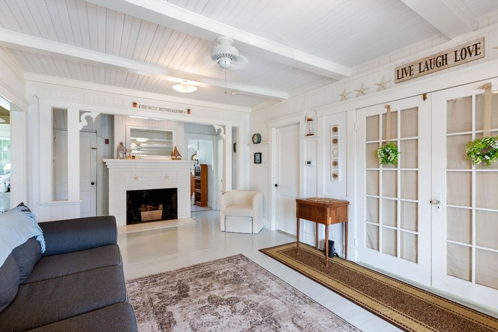 Fireplace, Interior, Wood Texture Flooring