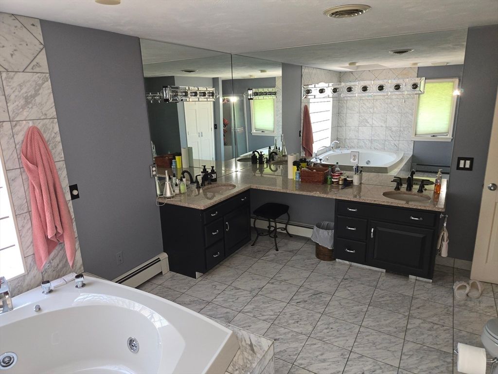 Bathroom, Dual Sink Vanities, Interior, Marble
