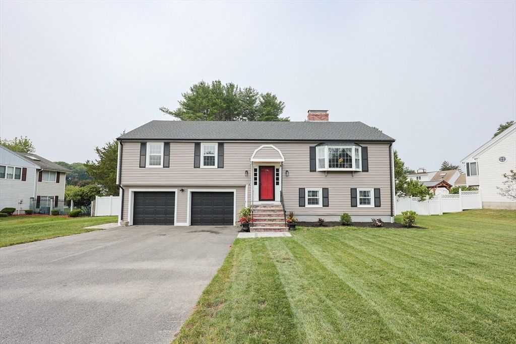 Attached, Backyard, Exterior, Facade, Raised Ranch