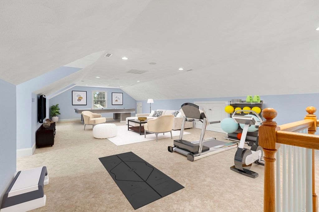 Fitness Equipment, Interior, Living room, Recessed Lighting