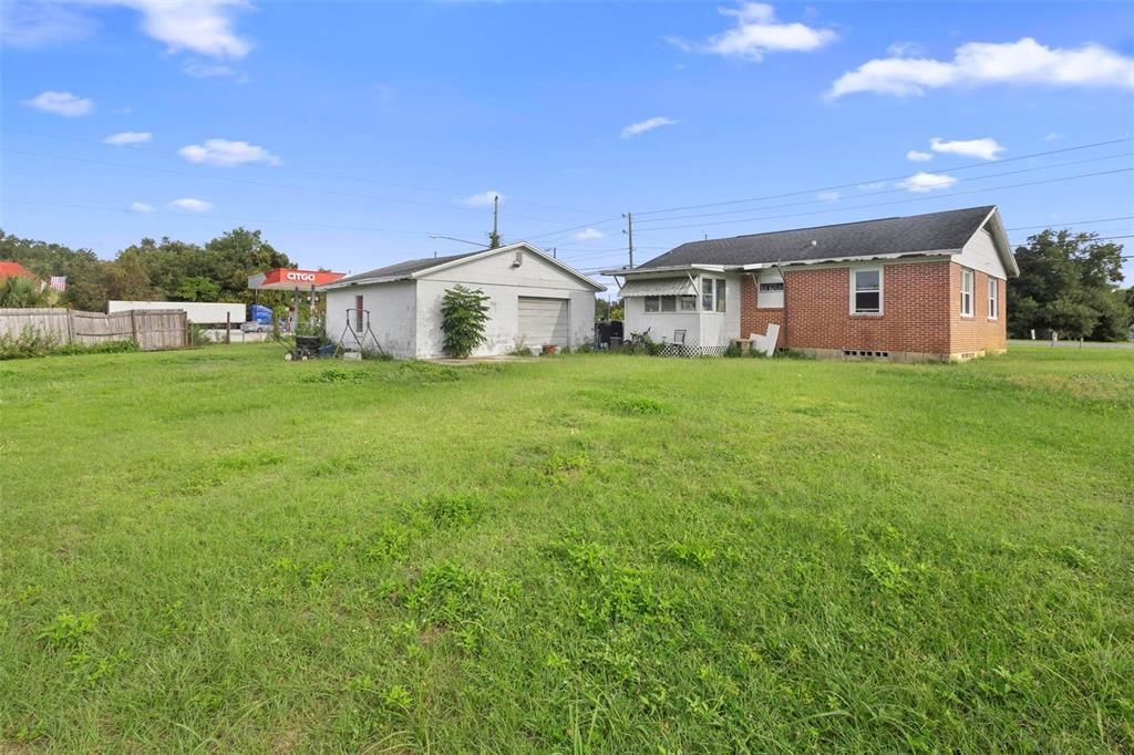 Backyard, Detached Garage, Exterior
